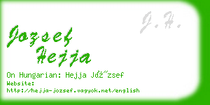 jozsef hejja business card